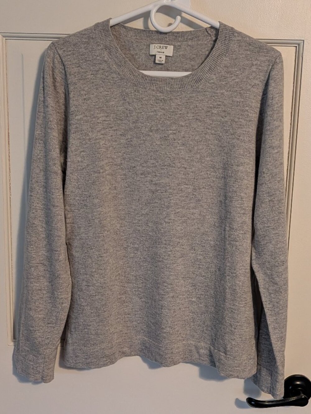 J Crew Teddie Crew Neck Sweatshirt Wool sz medium